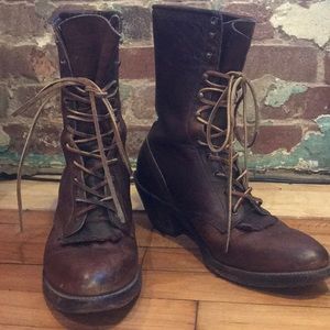 Vintage Justin Western Roper Boots